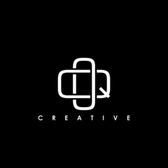 OQ, QO Letter Initial Logo Design Template Vector Illustration