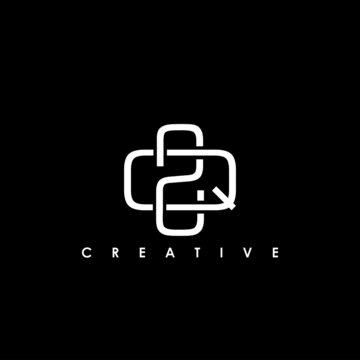 ZQ, QZ Letter Initial Logo Design Template Vector Illustration