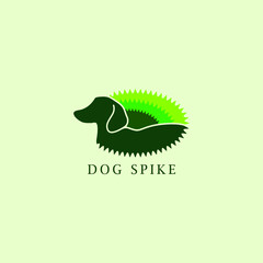 The dog spike vintage logo design