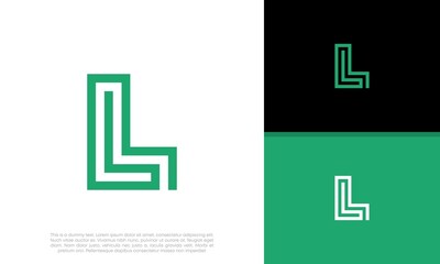 Initials L logo design. Initial Letter Logo.