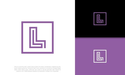 Initials L logo design. Initial Letter Logo.