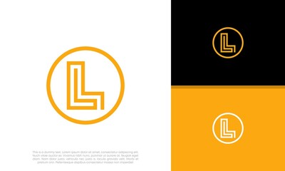 Initials L logo design. Initial Letter Logo.