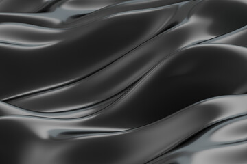 3d rendering wave cloth background