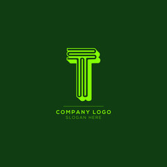 Premium Vector T initial letter Logotype for luxury branding. Elegant and stylish design for your Elite company.