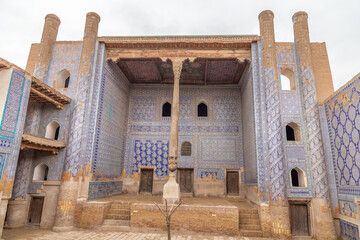 Interior of the Palase Tash Hauli. Ichan Kala (or Itchan Qala). Khiva, Uzbekistan.