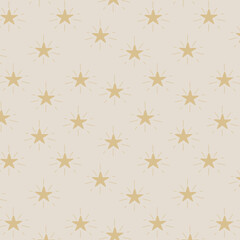 Christmas cheer stars seamless repeating pattern background. Trendy for fabric, texitle print, wallpaper, background, wrapping or invitation cards, packaging.