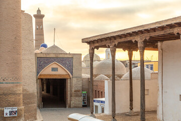 Ak mosque (White mosque), Ichan Kala (or Itchan Qala is walled inner town of the city of Khiva, a...