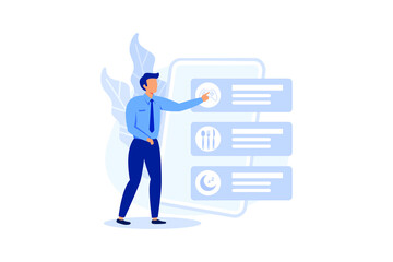 Kids routine app illustration exclusive design inspiration 