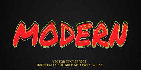 MODERN VECTOR TEXT EFFECT