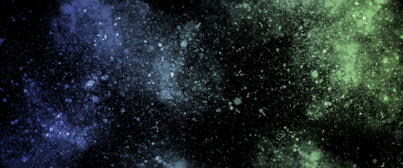 abstract space, colorful nebula, stars and sky