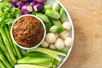 Fermented Fish Chili Paste with Fresh Vegetables