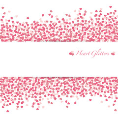 ハート型のラメ背景