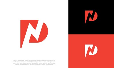 Initials P. PN. NP logo design. Initial Letter Logo. © harika013