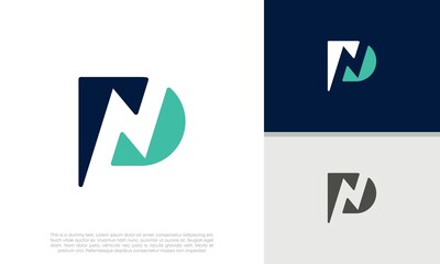 Initials P. PN. NP logo design. Initial Letter Logo. © harika013