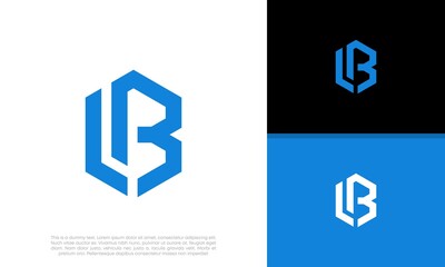 Initials LB logo design. Initial Letter Logo.