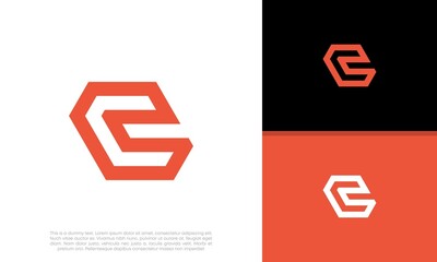 Initials C logo design. Initial Letter Logo.