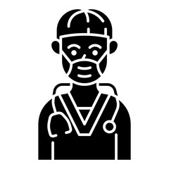 doctor glyph icon
