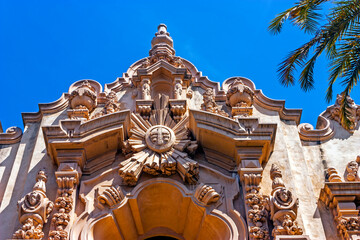 A View of Structure Casa del Prado at Balboa Park in San Diego,California,America.