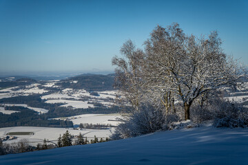 Winterlandschaft am Gallner in Niederbayern