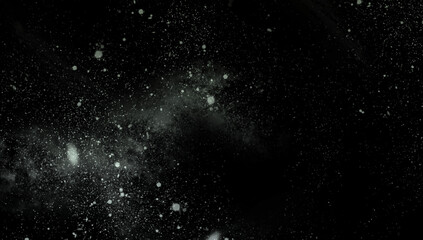 abstract space, colorful nebula, stars and sky