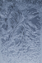 frosty pattern on window