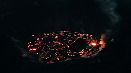 Kilauea Volcano in Hawaii Volcanoes National Park on the Big Island. © IBRESTER