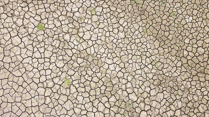 The ground is dry The rain did not fall for a long time. Because of global warming