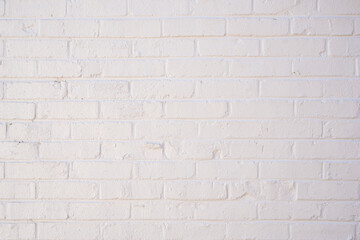 White brick wall texture background