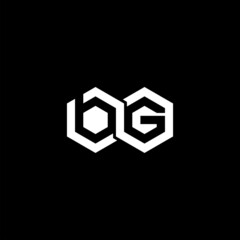 BG Letter Initial Logo Design Template Vector Illustration