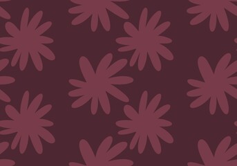 Obraz premium Floral simple seamless pattern with flower for fabrics and textiles and packaging 