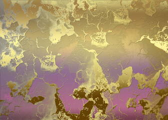 Golden Abstract  decorative paper texture  background  for  artwork  - Illustration