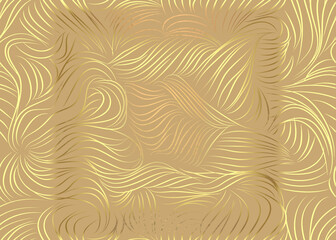 Golden Abstract  decorative paper texture  background  for  artwork  - Illustration