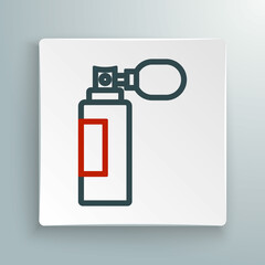 Line Perfume icon isolated on white background. Colorful outline concept. Vector