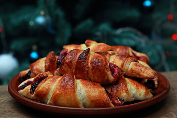 delicious homemade pastries made by a girl 