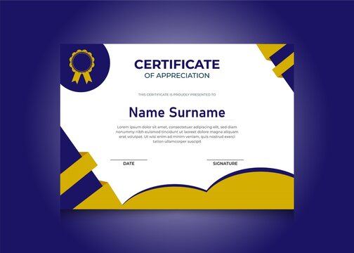 Award certificate| appreciation certificate | achievement certificate template 