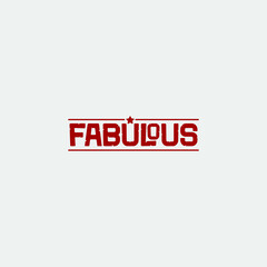 Fabulous text or logotype with custom font