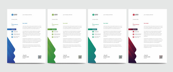 Creative Corporate Modern Business Letterhead Template Design