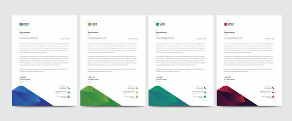 Creative Corporate Modern Business Letterhead Template Design