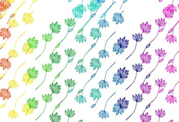 Light Multicolor, Rainbow vector doodle texture.