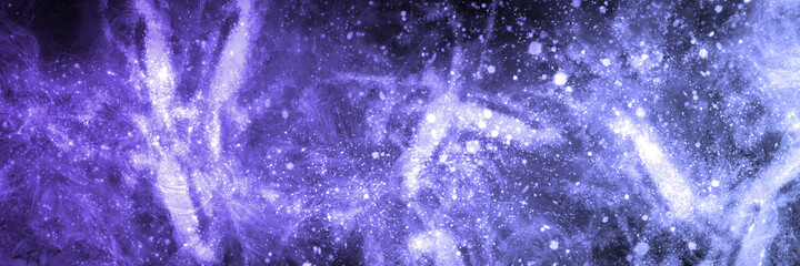 abstract space, colorful nebula, stars and sky