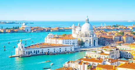 Panorama of Venice, old town skyline, Italy