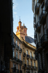 old town of Valencia street view