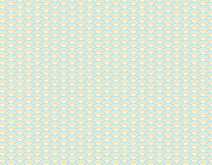 青海波模様　複数色の和風背景素材