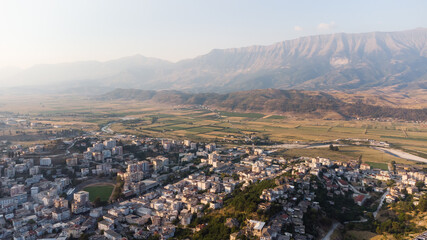 View of Old Town Gjirokaster, Albania