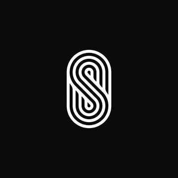 Initial letter S or alphabet S. Vector logo design
