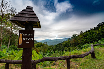 Mountains, National Parks, Nature Trails Signage in Thailand
