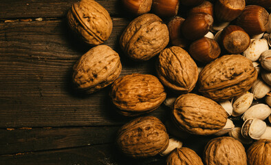 walnuts and almonds