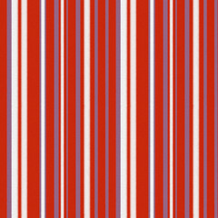 Seamless abstract pattern of red vertical stripes. Hand-drawn pattern. Design of fabric, textile, plaid, wallpaper, template.