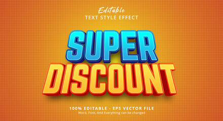 Super Discount Editable Text Effect