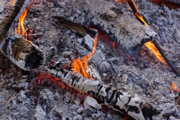 close up of a burning match